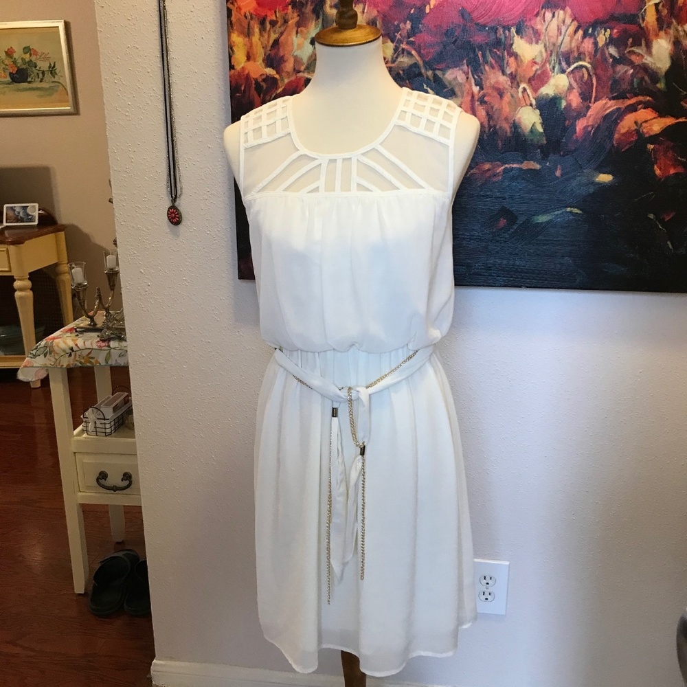 Ya Los Angeles Off White cute Dress